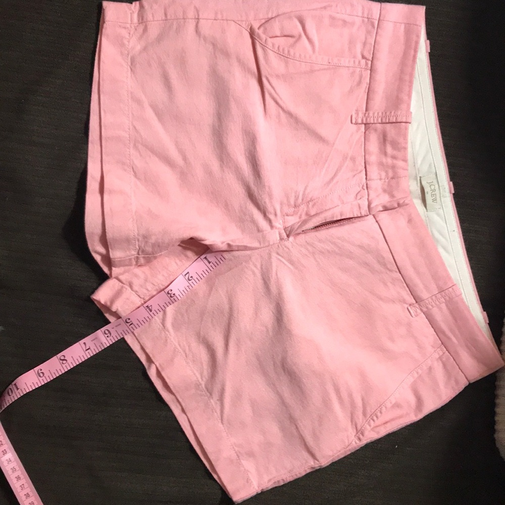 Heather pink, J Crew Chino shorts, size 2.